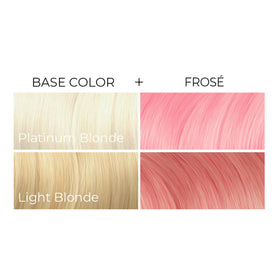 ARCTIC FOX Frosé pastel pink hair colour on model