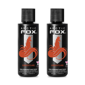 ARCTIC FOX Ginger Flare hair dye front view 4 oz tube