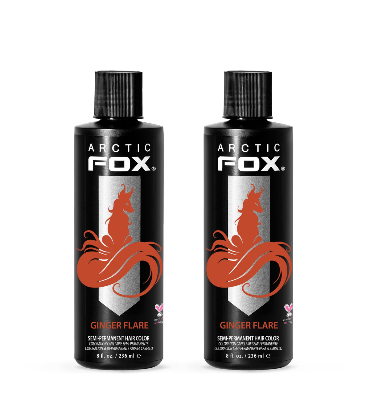 ARCTIC FOX Ginger Flare semi-permanent hair dye front view