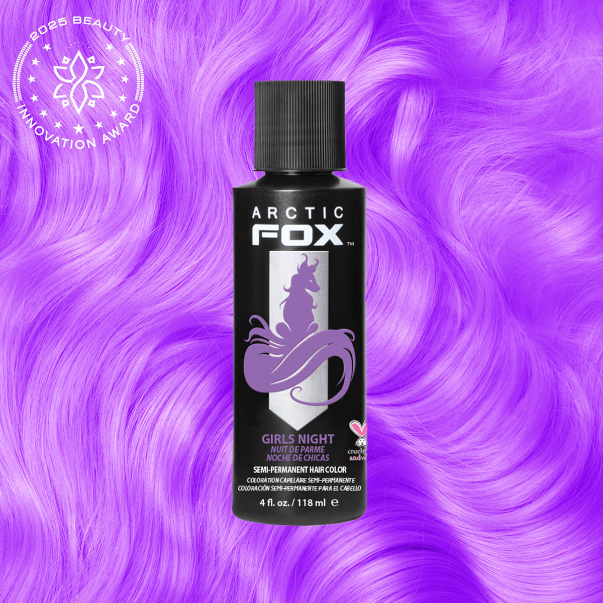 ARCTIC FOX Girls Night hair dye packaging side view
