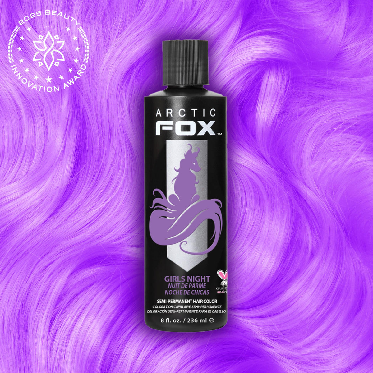 ARCTIC FOX Girls Night hair dye packaging side view