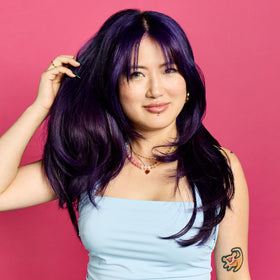 ARCTIC FOX hair dye application scene on hair