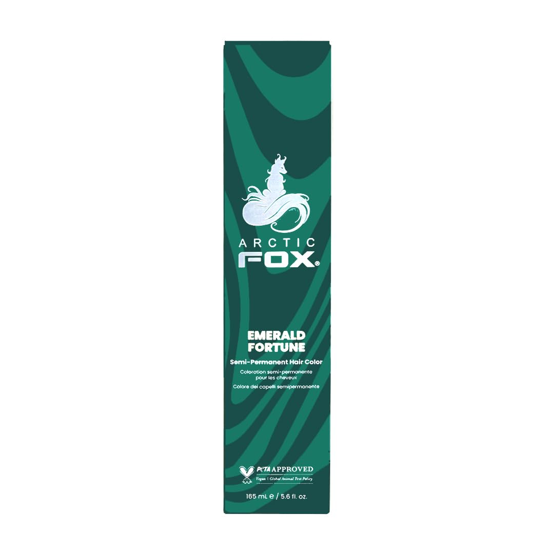 ARCTIC FOX Hair Dye Emerald Fortune 5.6 fl oz front view