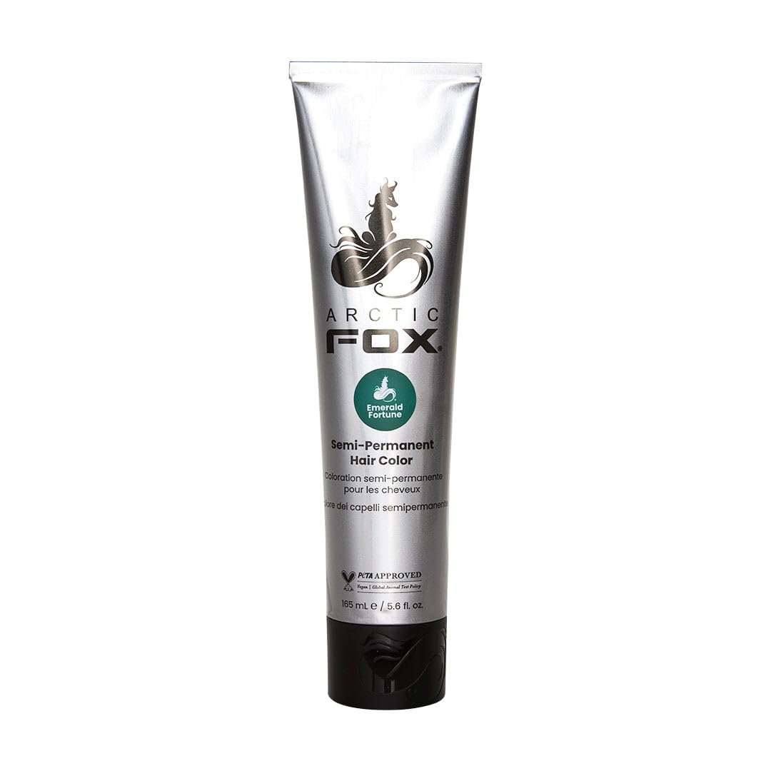 ARCTIC FOX Hair Dye Emerald Fortune on a light base