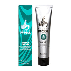 ARCTIC FOX Hair Dye Emerald Fortune on darker hair