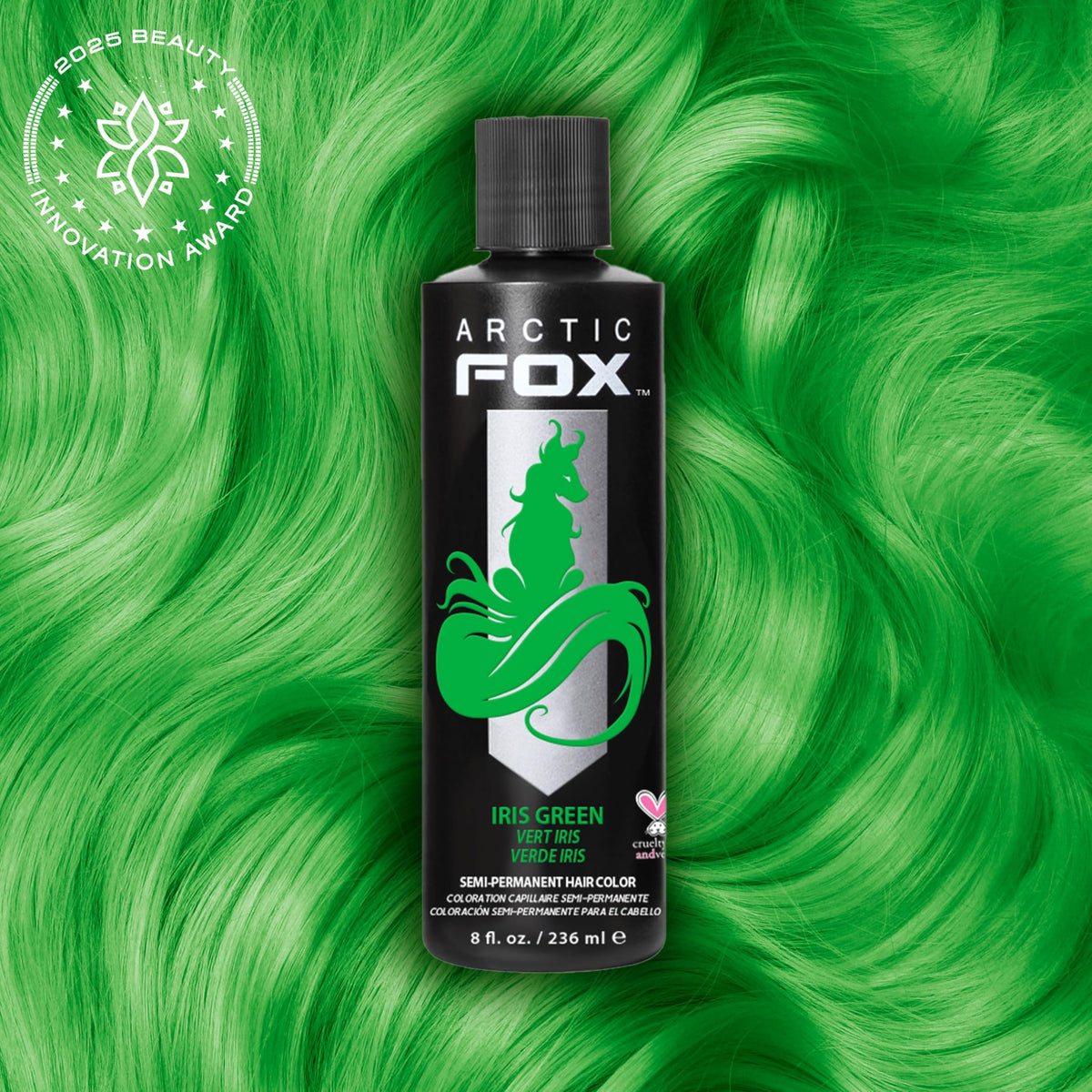 ARCTIC FOX hair dye Iris Green packaging details