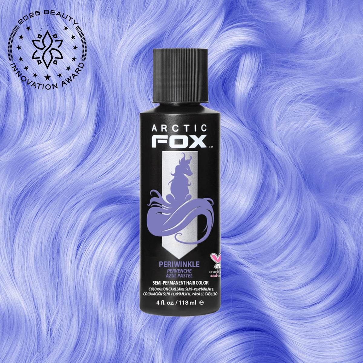 ARCTIC FOX hair dye packaging with two 4 oz bottles