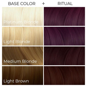 ARCTIC FOX hair dye results showing vibrant colour