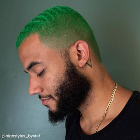 ARCTIC FOX Iris Green hair dye application on hair