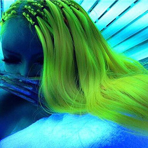ARCTIC FOX Neon Moon hair dye vibrant yellow under blacklight