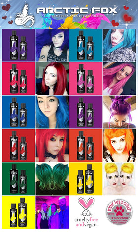ARCTIC FOX Poison hair dye mixed with diluter