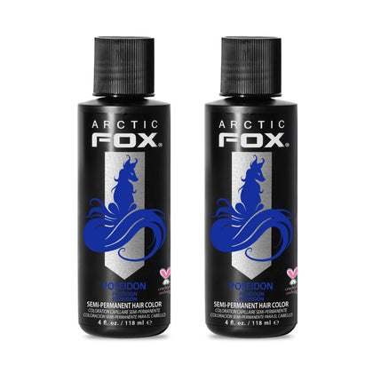ARCTIC FOX Poseidon Semi-Permanent Hair Dye 4 oz tube front view