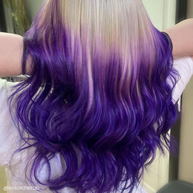 ARCTIC FOX Purple AF hair dye mixed with other colours