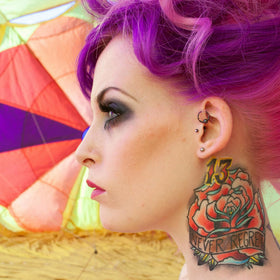 ARCTIC FOX Purple Madness hair dye application on hair