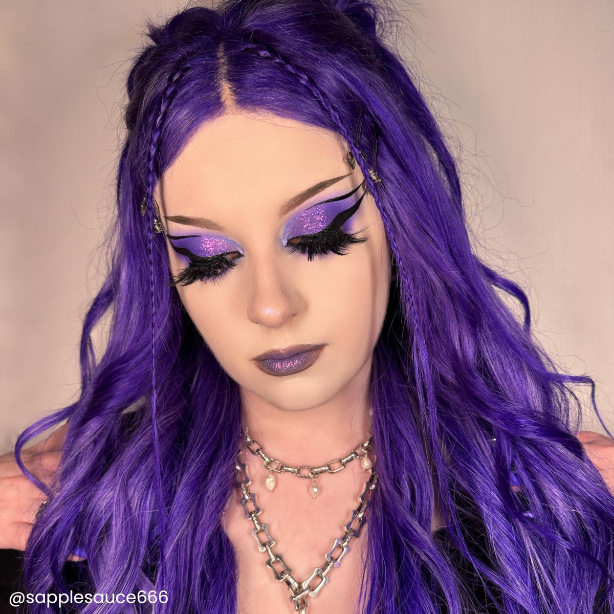 ARCTIC FOX Purple Madness hair dye cream texture close-up