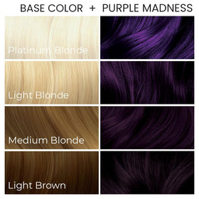 ARCTIC FOX Purple Madness hair dye on pre-lightened hair