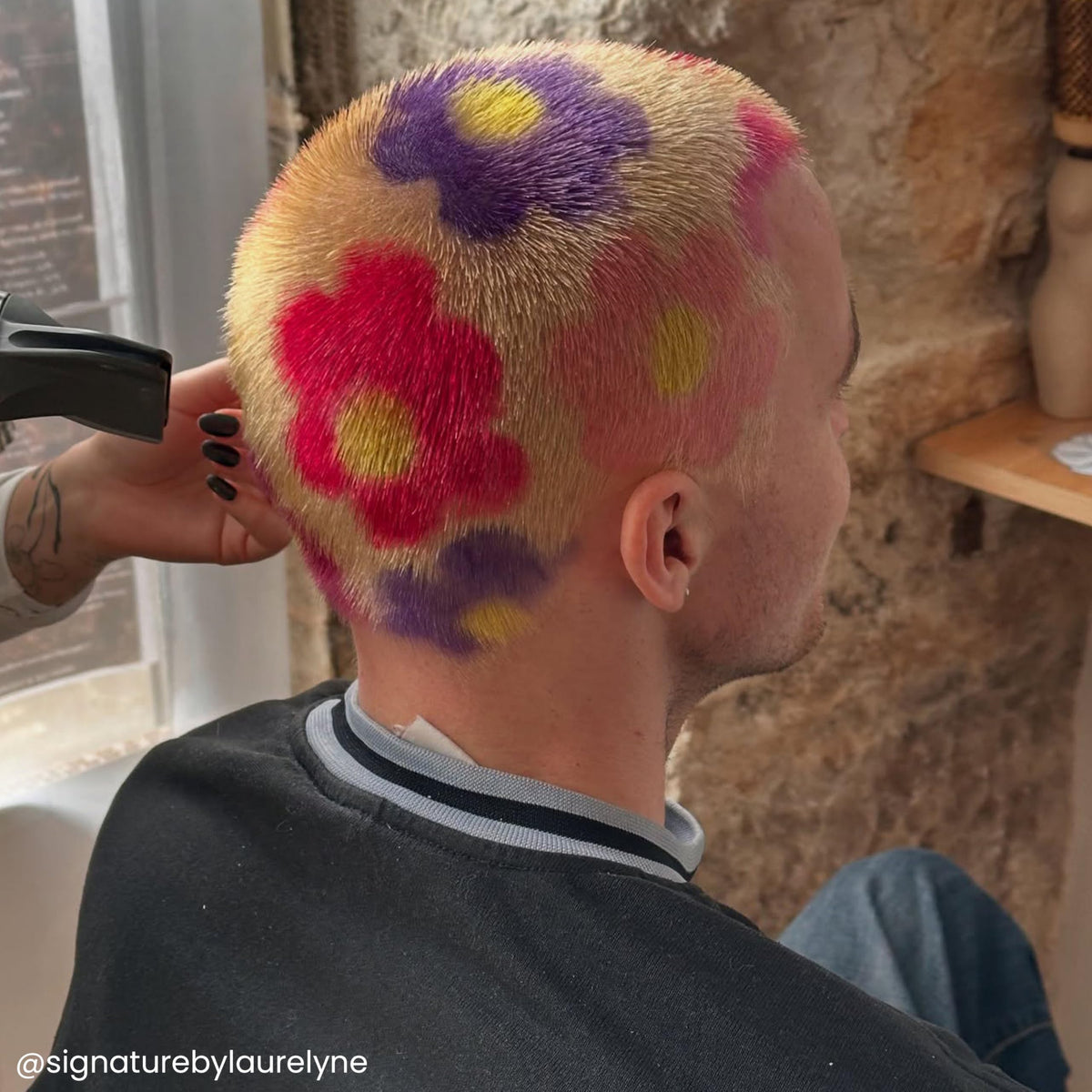 ARCTIC FOX Purple Madness on bleached hair showing vibrant colour
