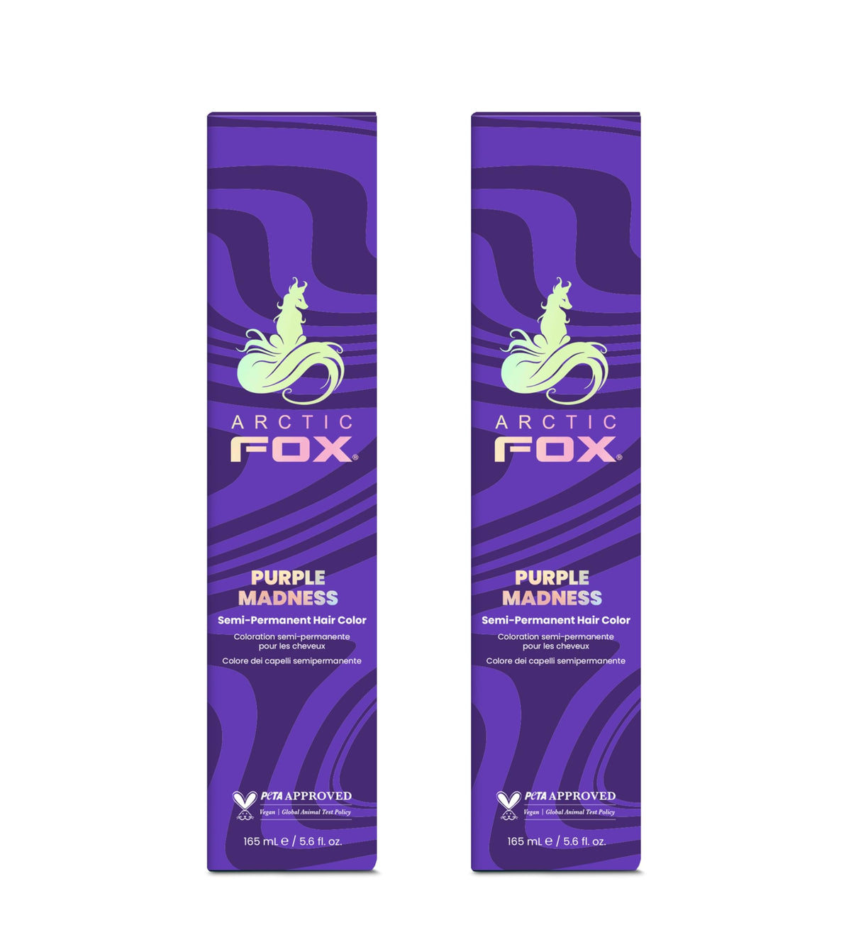 ARCTIC FOX Purple Madness Semi-Permanent Hair Color front view 5.6 oz