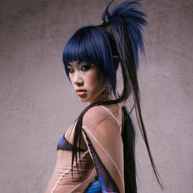ARCTIC FOX Semi Permanent Hair Dye Caitlyn Navy Blue application process