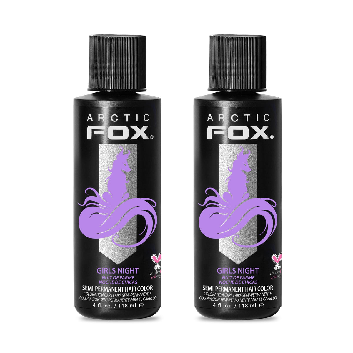 ARCTIC FOX Semi-Permanent Hair Dye Girls Night 4 fl oz front view