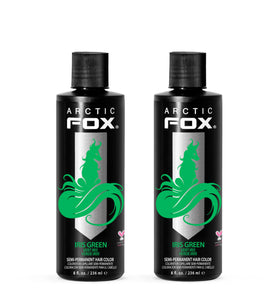 ARCTIC FOX Semi-Permanent Hair Dye Iris Green 2x8 oz front view