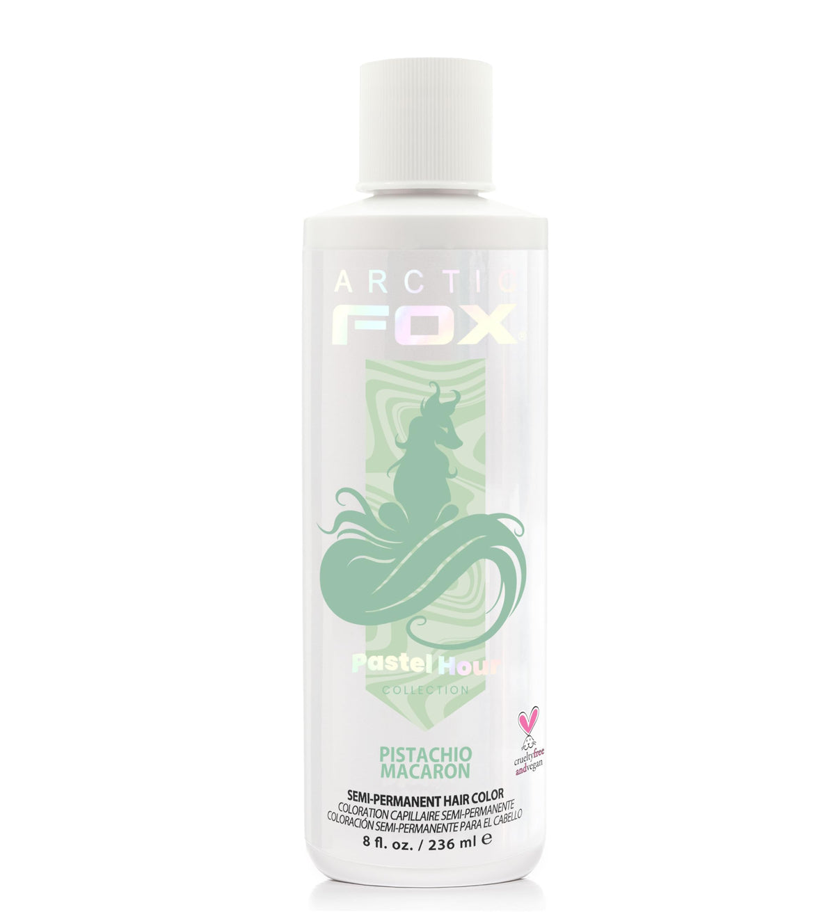 ARCTIC FOX Semi-Permanent Hair Dye Mint Pistachio Macaron 8 oz front view