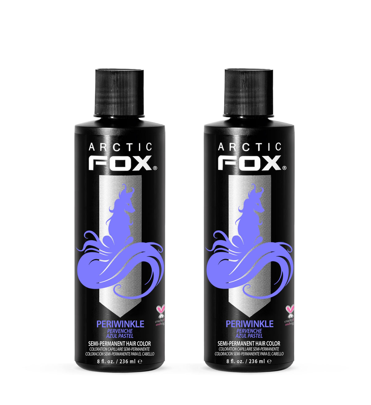 ARCTIC FOX Semi-Permanent Hair Dye Periwinkle 8 oz front view