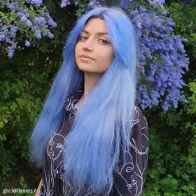 ARCTIC FOX Semi-Permanent Hair Dye Periwinkle creamy texture close-up
