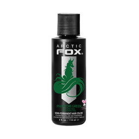 ARCTIC FOX Semi-Permanent Hair Dye Phantom Green 4 fl oz packaging front view