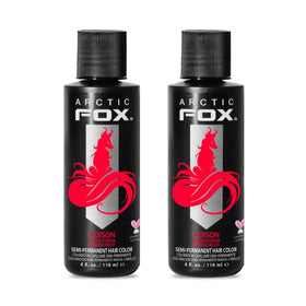 ARCTIC FOX Semi-Permanent Hair Dye Poison 2 x 4 fl oz bottles front view