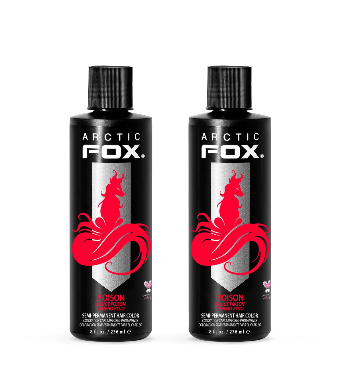 ARCTIC FOX Semi-Permanent Hair Dye Poison 8 oz bottle front view