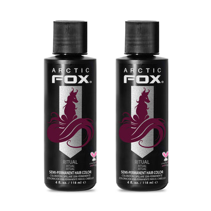 ARCTIC FOX Semi-Permanent Hair Dye Ritual Burgundy 4 fl oz front view