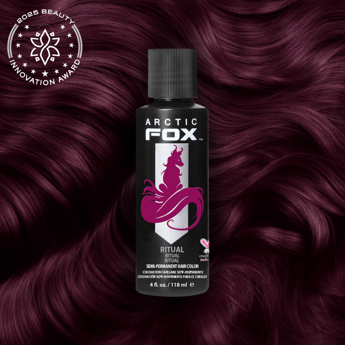 ARCTIC FOX Semi-Permanent Hair Dye Ritual Burgundy packaging