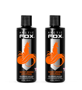 ARCTIC FOX Semi-Permanent Hair Dye Sunset Orange front view