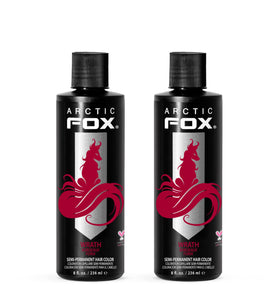 ARCTIC FOX Semi-Permanent Hair Dye Wrath 2 x 8 oz packaging front view