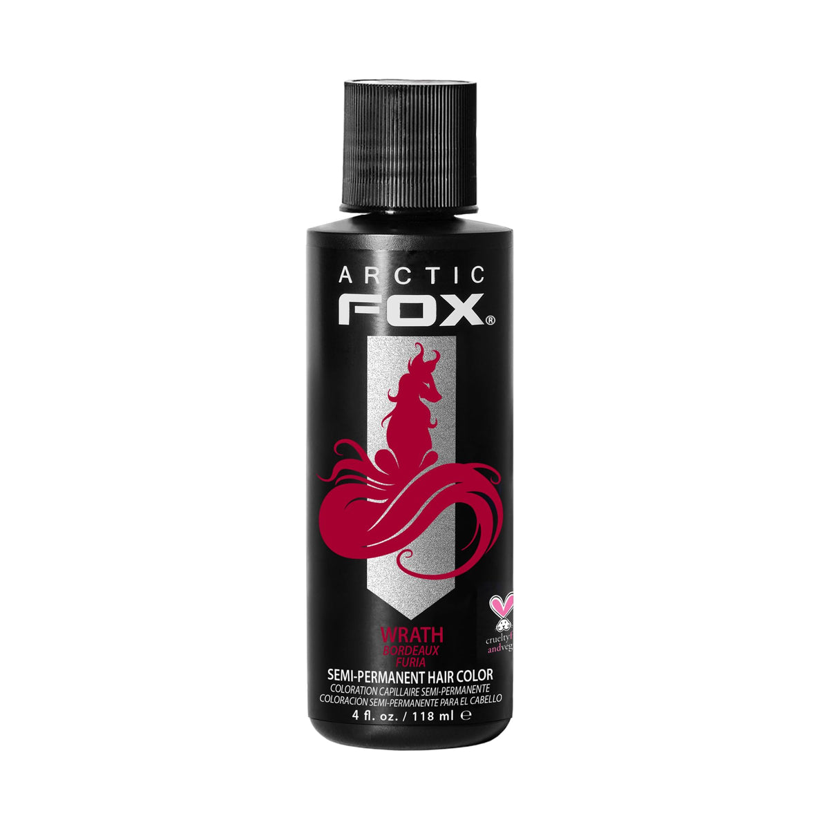 ARCTIC FOX Semi-Permanent Hair Dye WRATH 4 fl oz front view