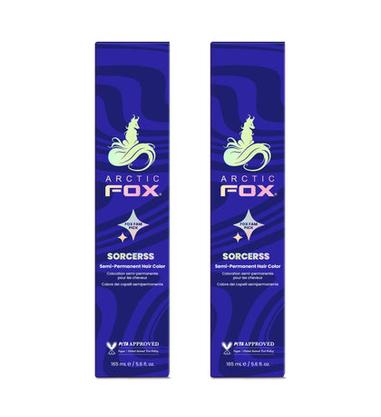 ARCTIC FOX Sorceress Semi-Permanent Hair Color 2 x 5.6 oz bottles front view