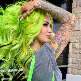 ARCTIC FOX Space Cowgirl hair dye on pre-lightened hair