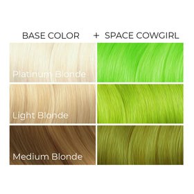 ARCTIC FOX Space Cowgirl hair dye vibrant results on styled hair