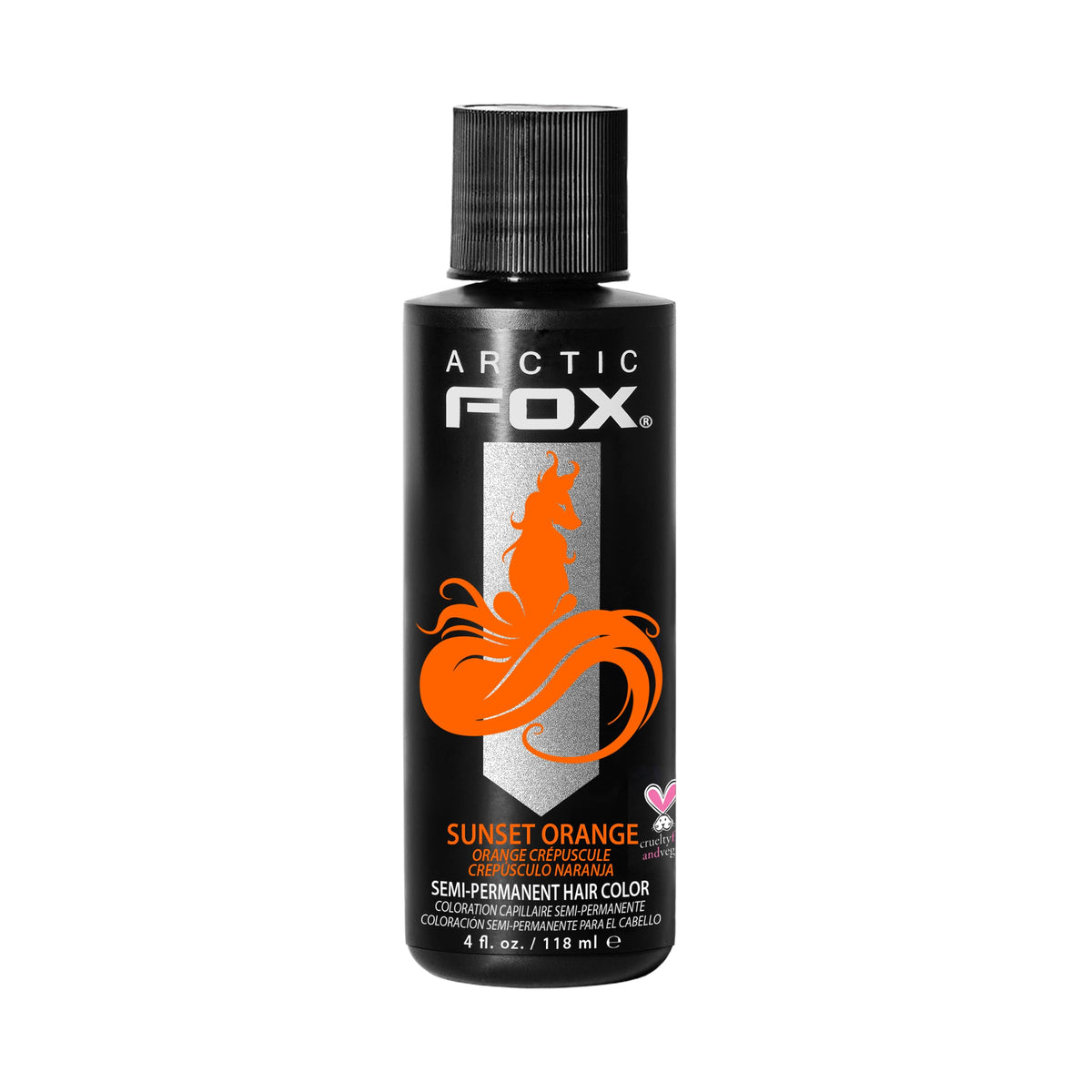 ARCTIC FOX Sunset Orange hair dye front view 4 fl oz