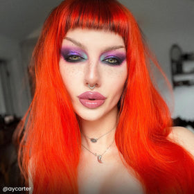 ARCTIC FOX Sunset Orange hair dye mixed with yellow shade