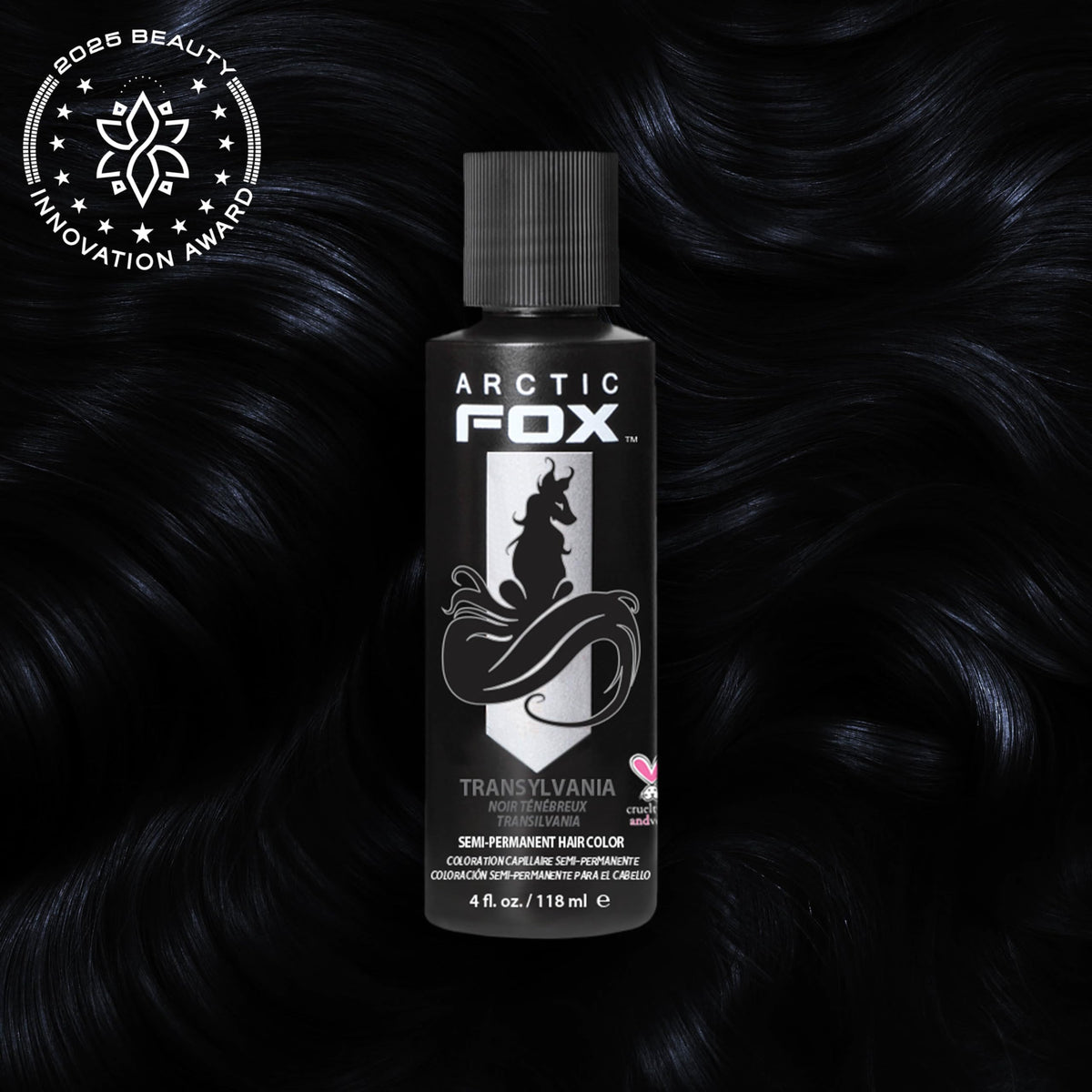 ARCTIC FOX Transylvania hair dye bottle with cool blue undertones