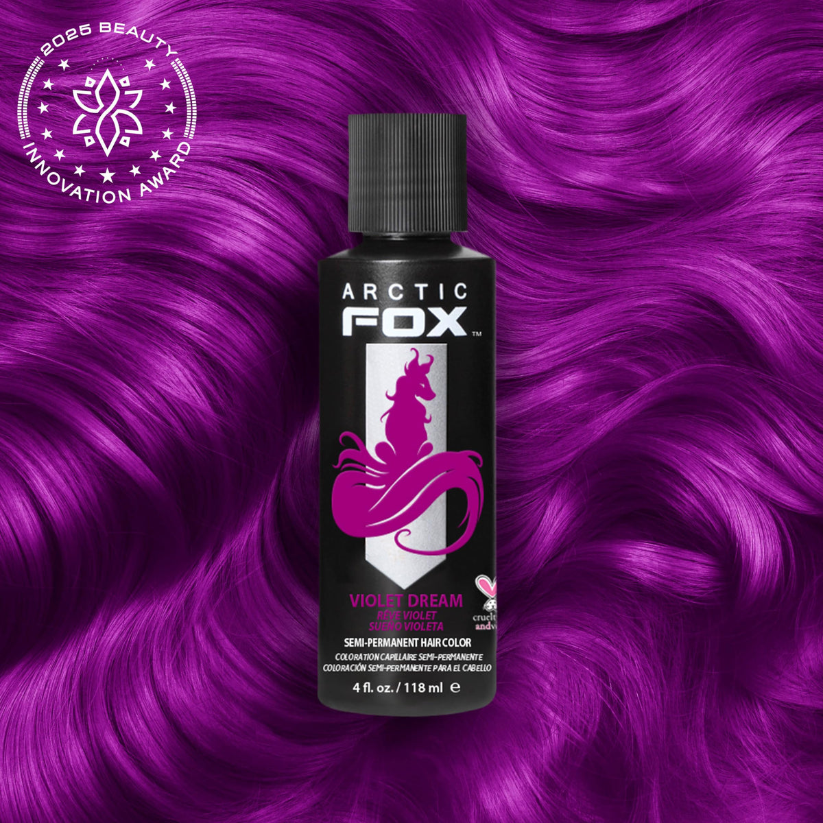 ARCTIC FOX Violet Dream packaging showing two 4 fl oz bottles