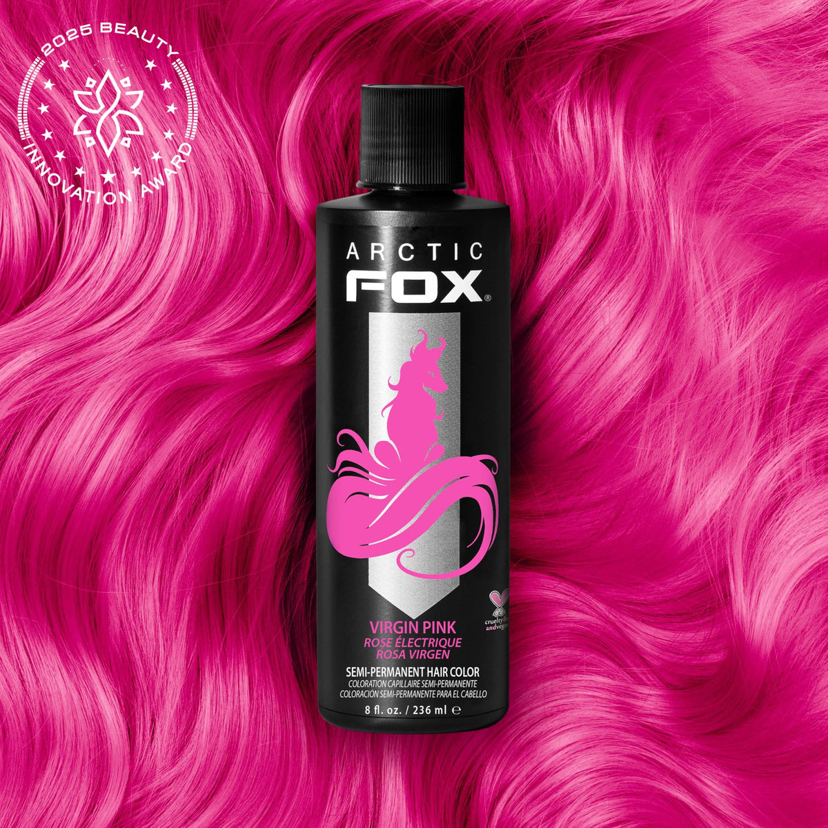 ARCTIC FOX Virgin Pink Hair Dye application scene