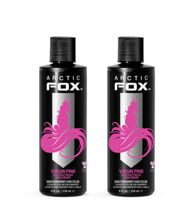 ARCTIC FOX Virgin Pink Hair Dye front view, 8 oz bottles