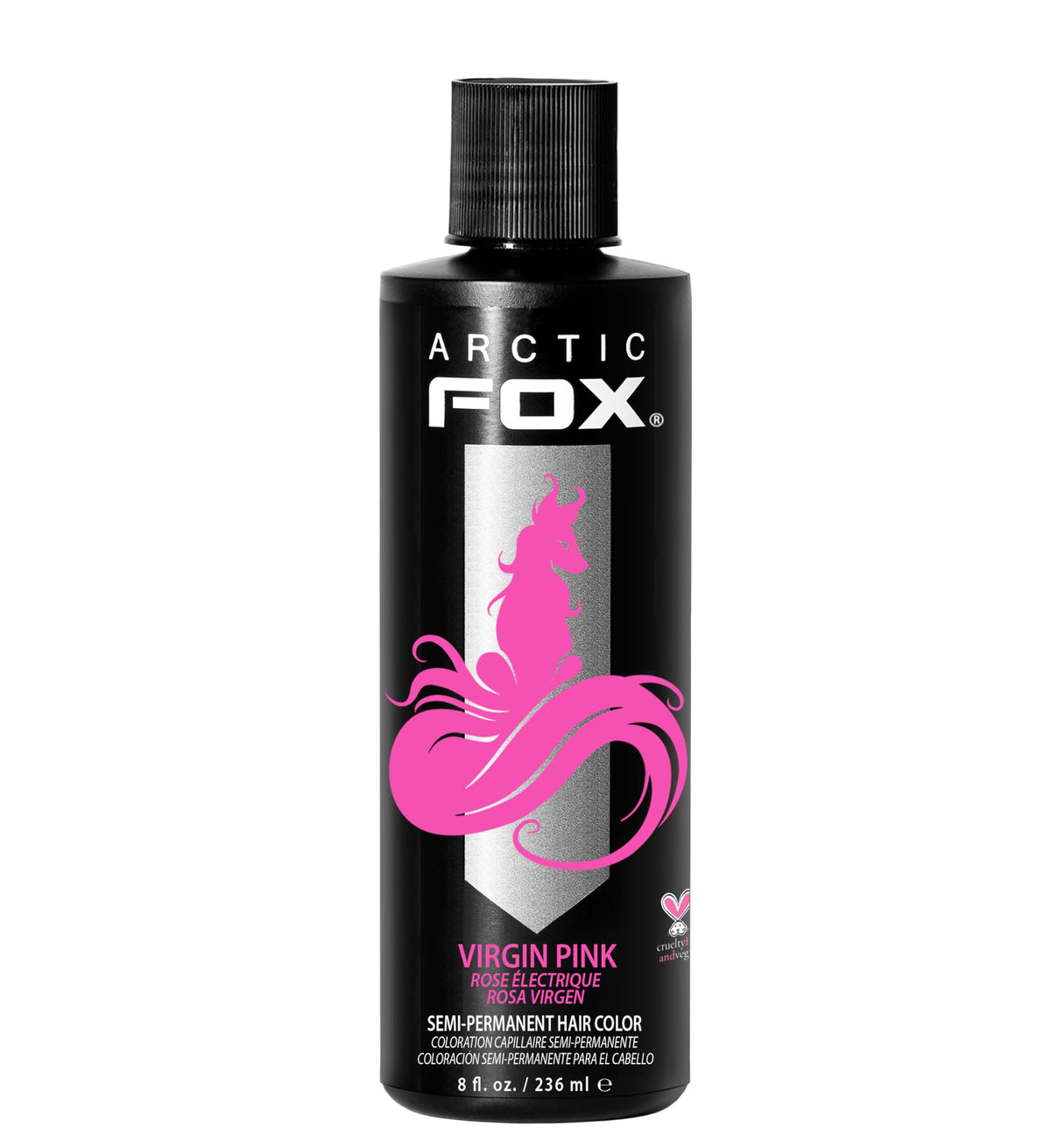 ARCTIC FOX Virgin Pink Semi-Permanent Hair Dye 8 fl oz front view