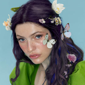 ARCTIC FOX Witches' Delight purple hair dye results on dark hair