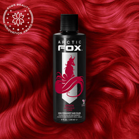 ARCTIC FOX Wrath hair dye packaging with vibrant crimson colour