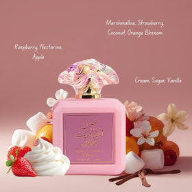 Ard Al Zaafaran Pink Blush Eau de Parfum bottle with cap