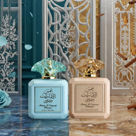 Ard Al Zaafaran Shams Al Emarat Khususi Iced Petal Eau de Parfum bottle side view